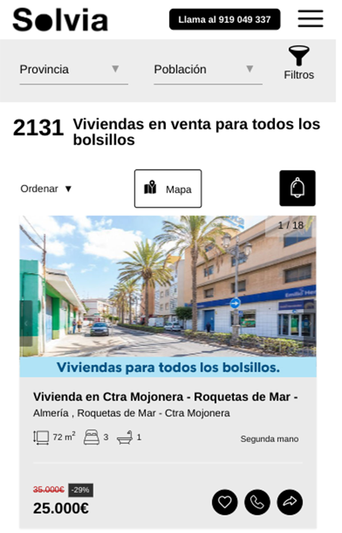 Pisos a la venta en Solvia por 25.000 euros
