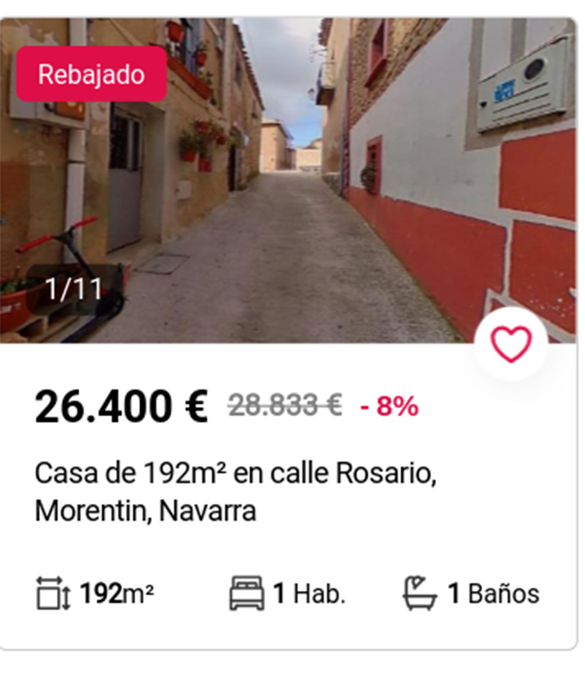 Casa a la venta en Aliseda por 26.400 euros