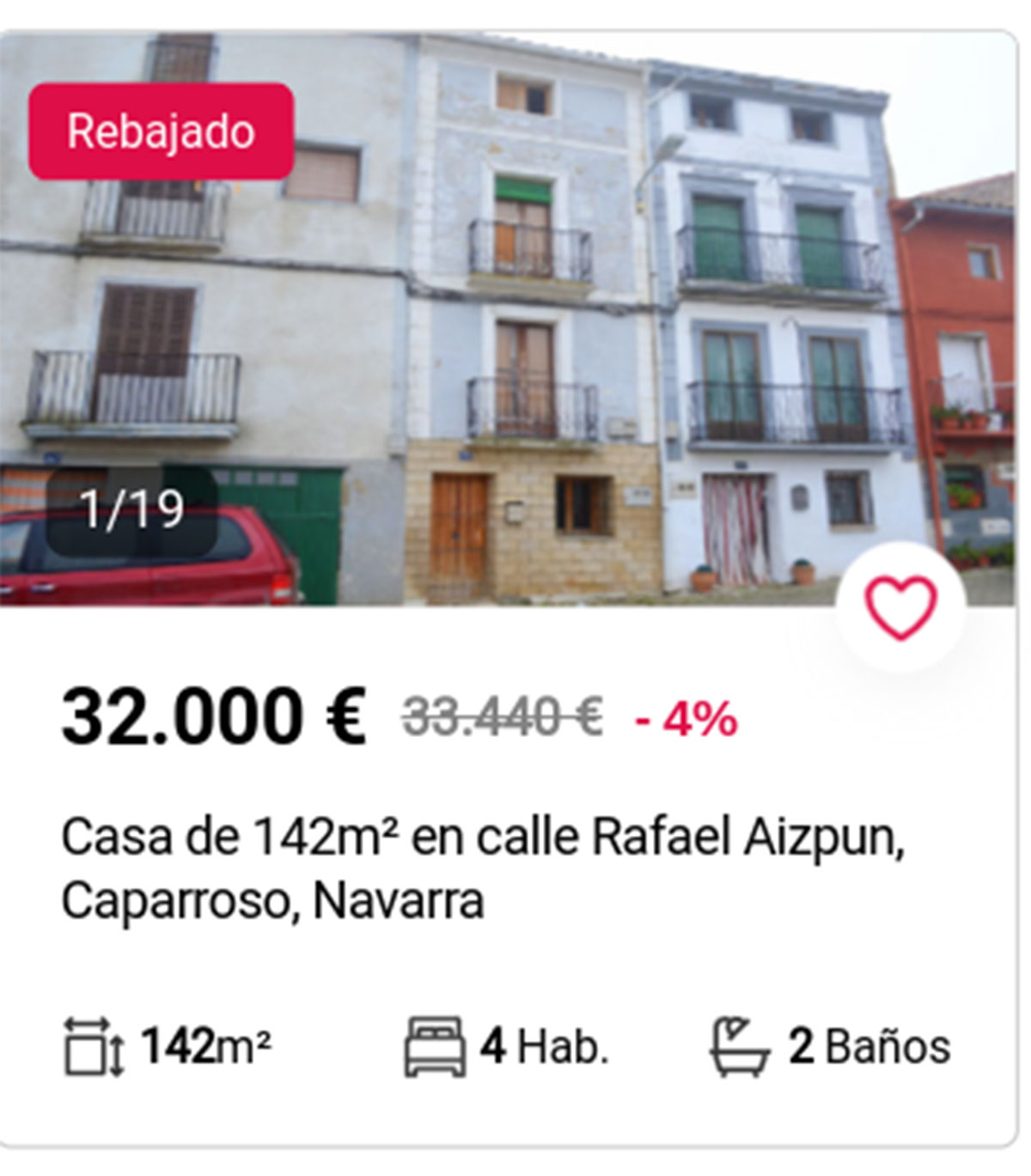 Casa a la venta en Aliseda por 32.000 euros