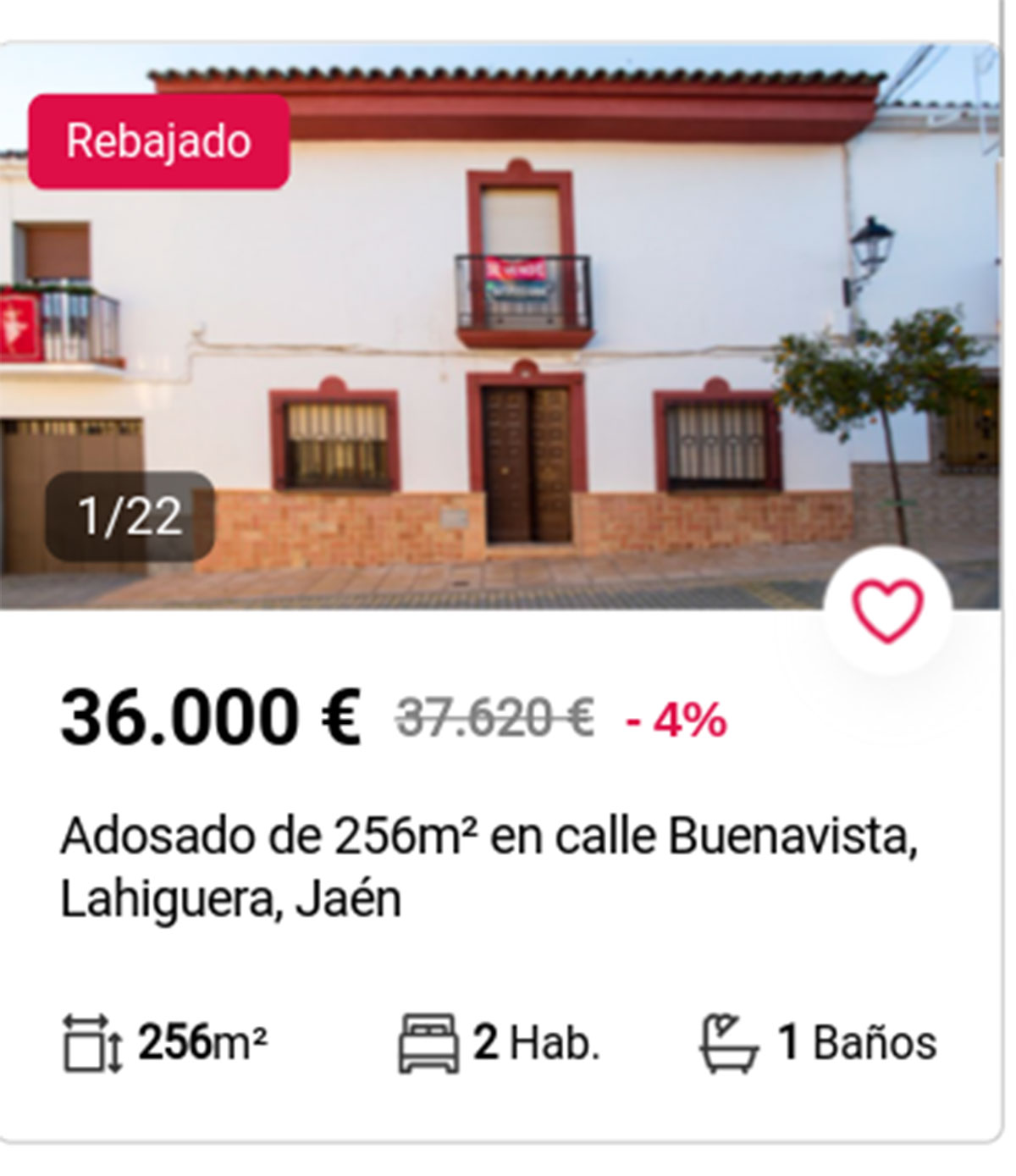 Casa a la venta en Aliseda por 36.000 euros