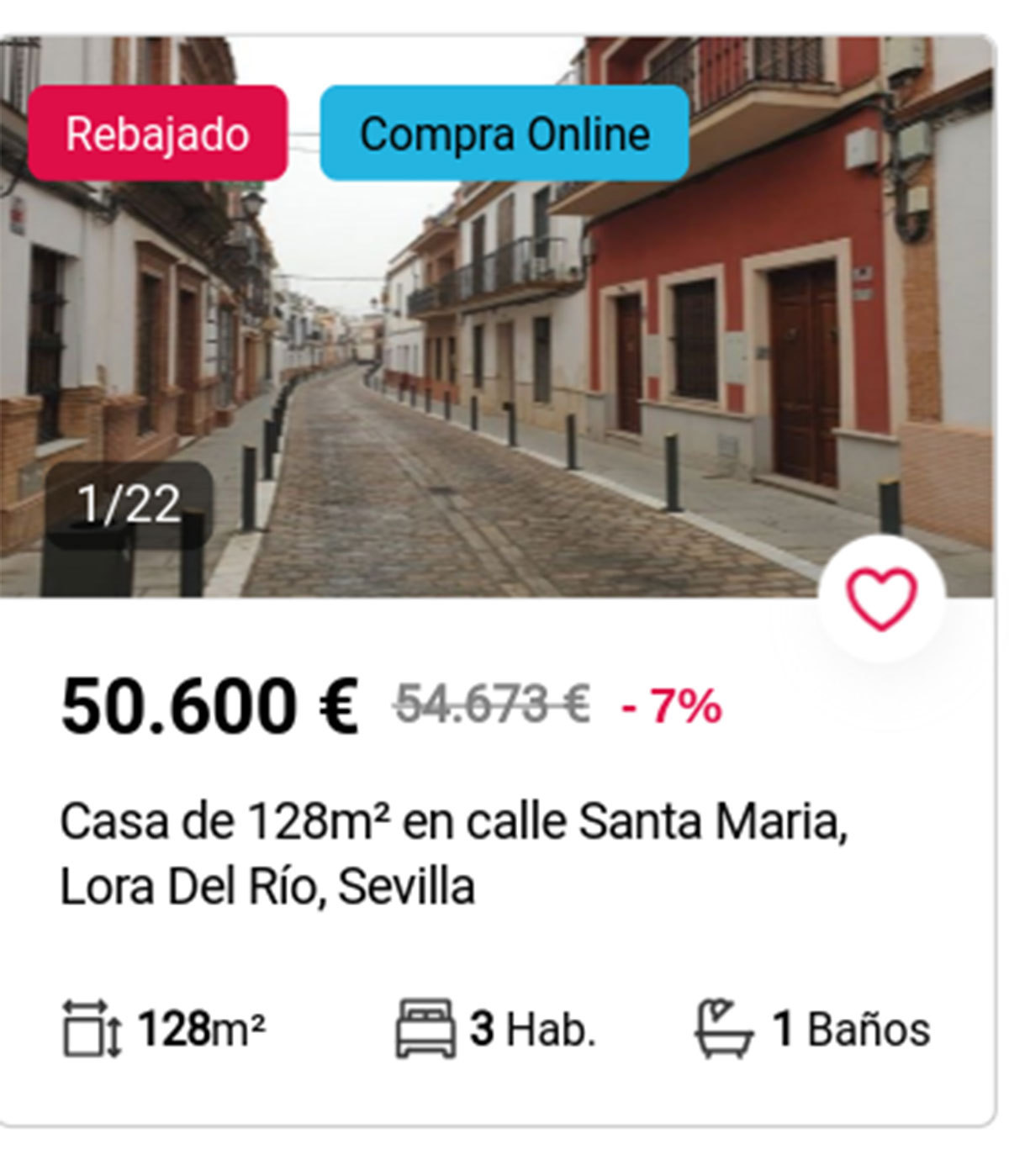 Casa a la venta en Aliseda por 50.600 euros