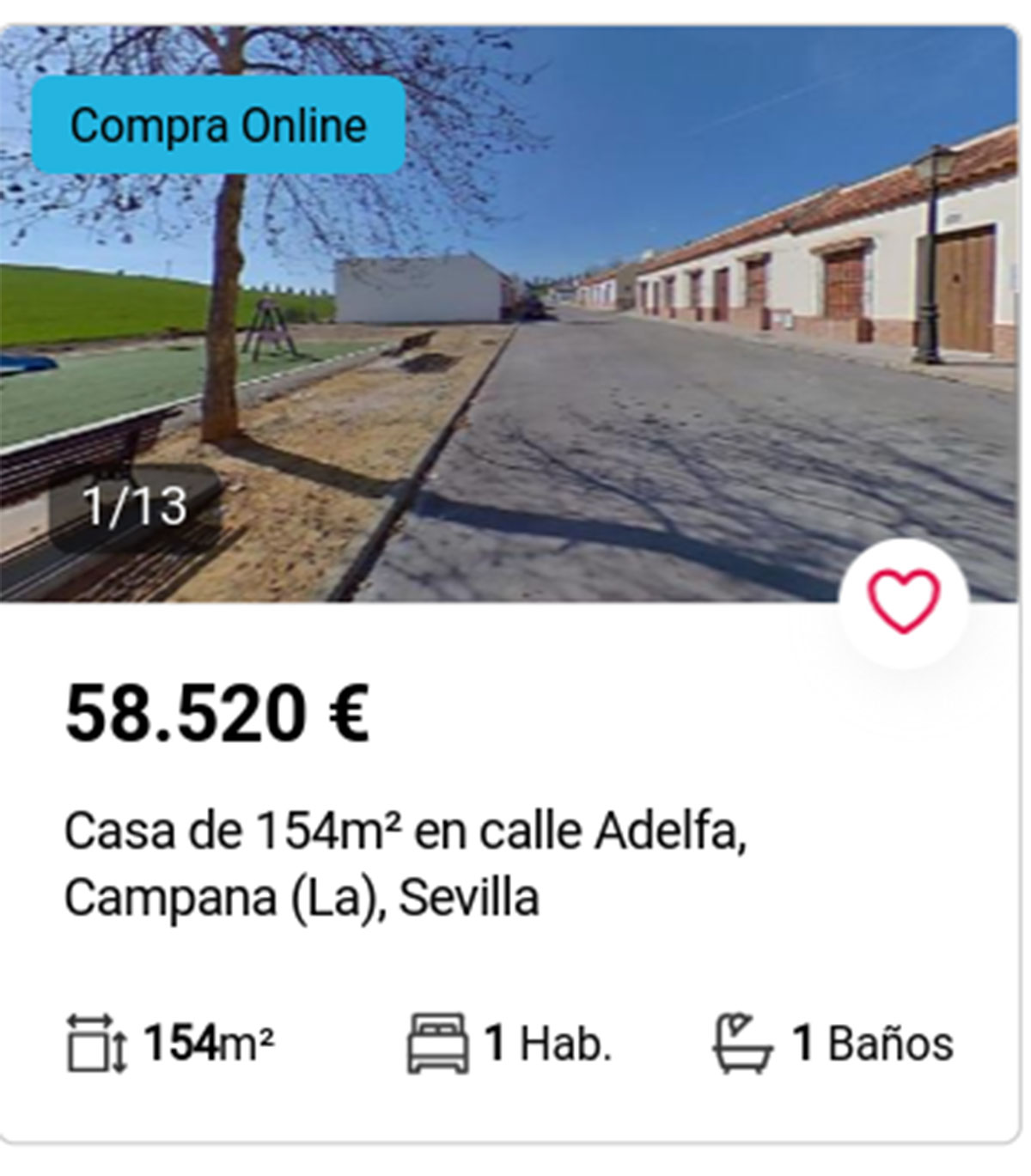 Casa a la venta en Aliseda por 58.520 euros