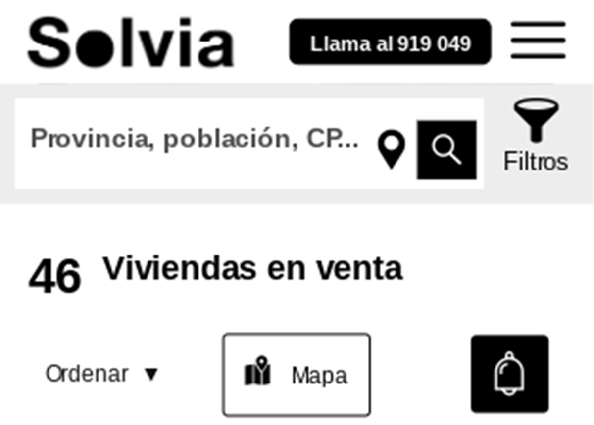 Catálogo de nuevos pisos de banco en Solvia