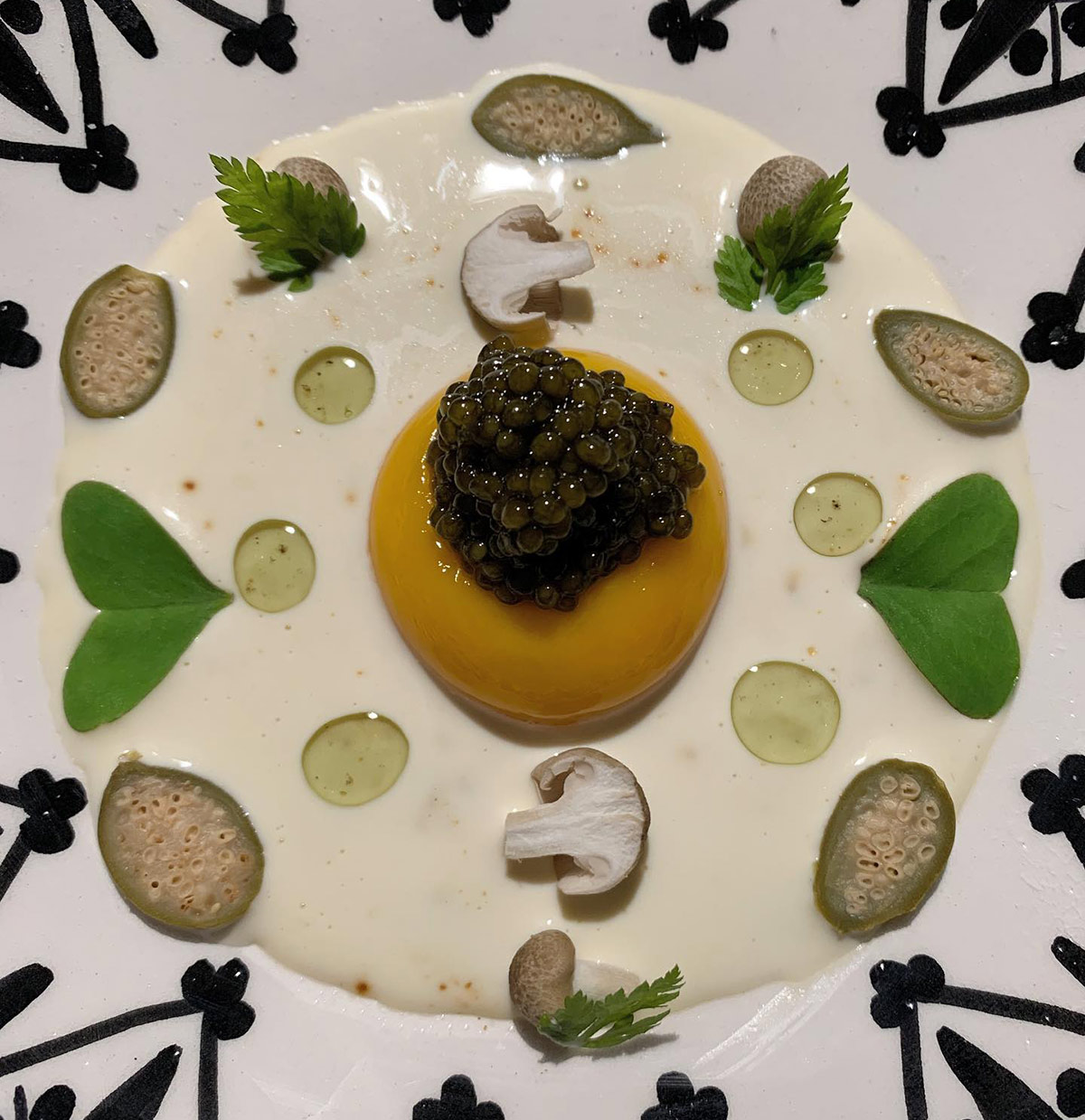 Crema de entrante con setas