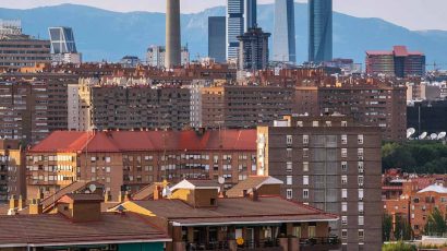 Edificio de viviendas en la capital madrileña.