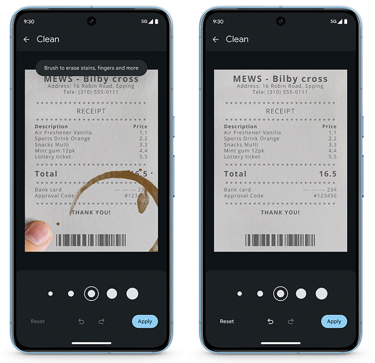 Función de escanear texto del Google Pixel 8