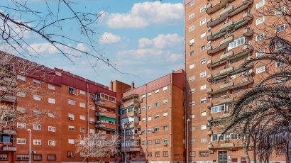 Fachada de pisos en Madrid