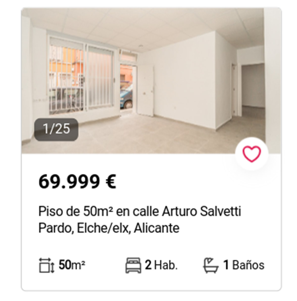 Piso a la venta en Aliseda por 69.000 euros