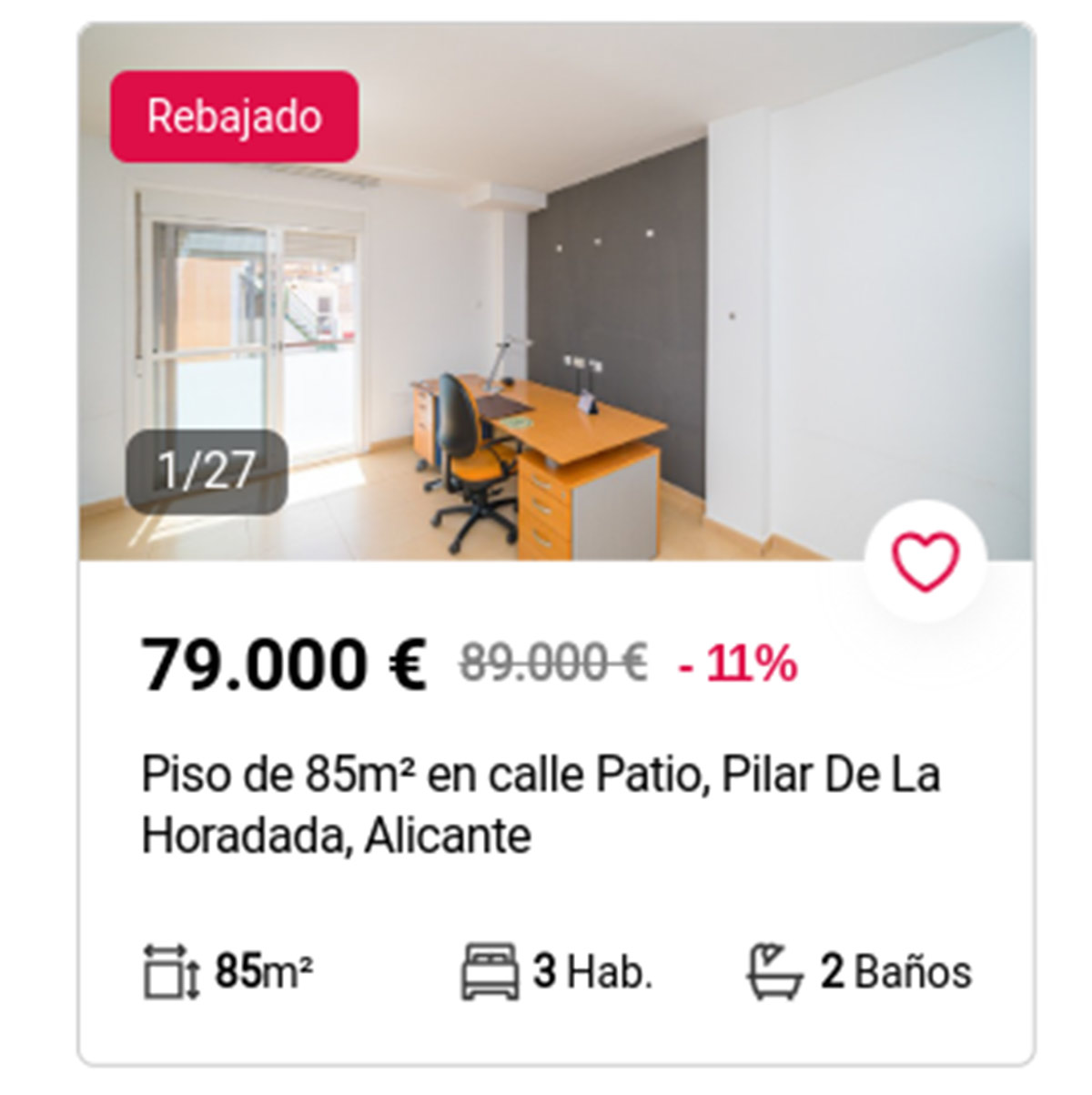 Piso a la venta en Aliseda por 79.000 euros
