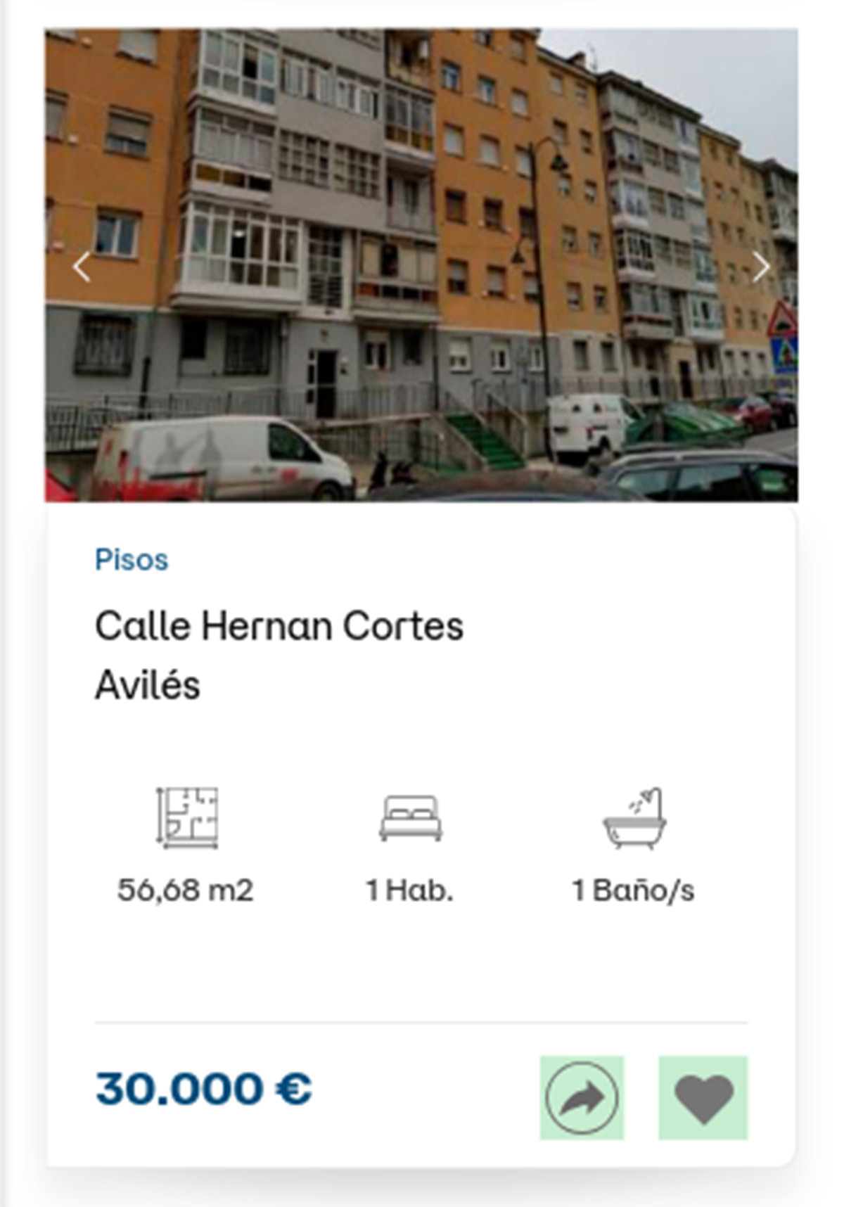 Piso a la venta de Diglo por 30.000 euros