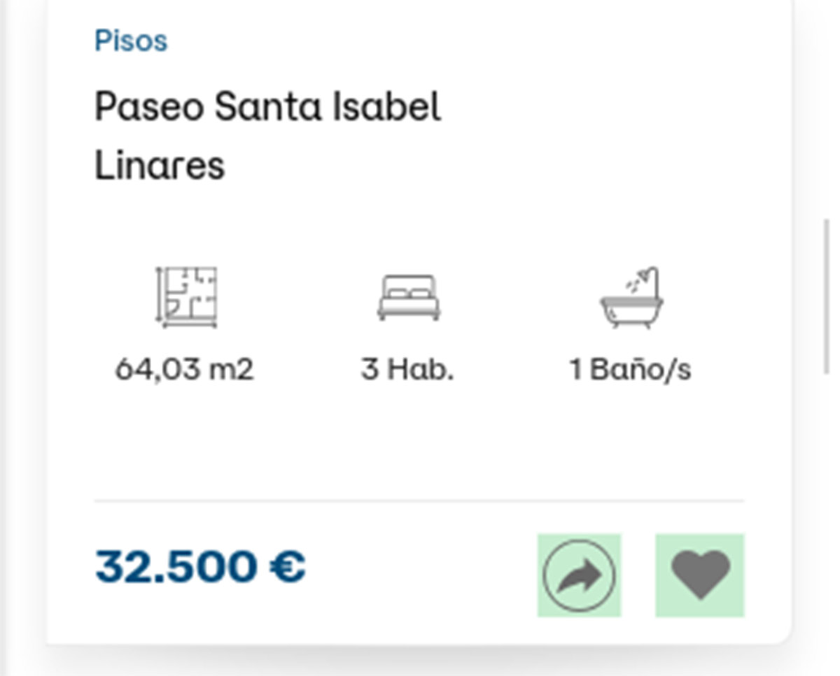 Piso a la venta de Diglo por 32.500 euros