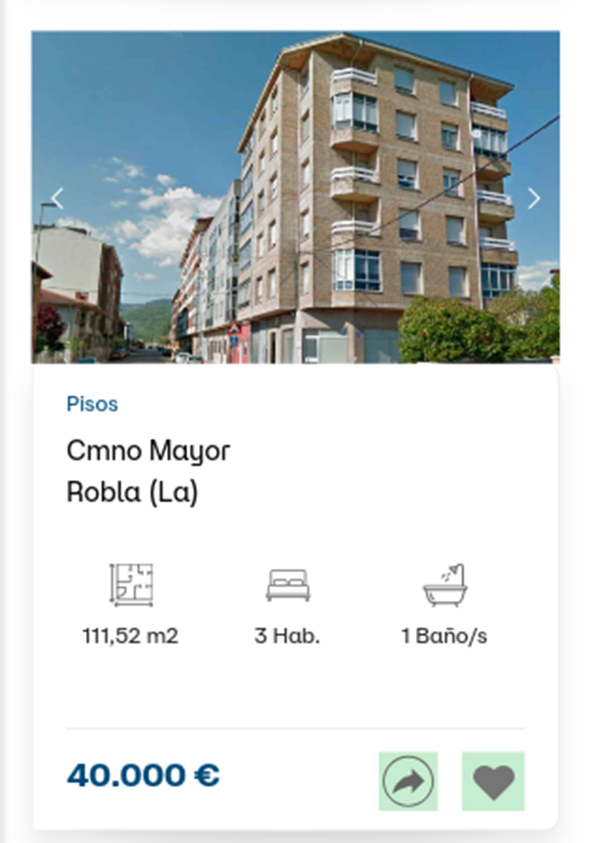 Piso a la venta de Diglo por 40.000 euros