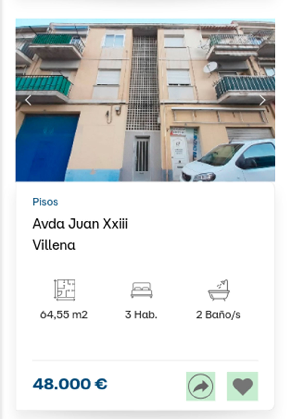 Piso a la venta de Diglo por 48.000 euros