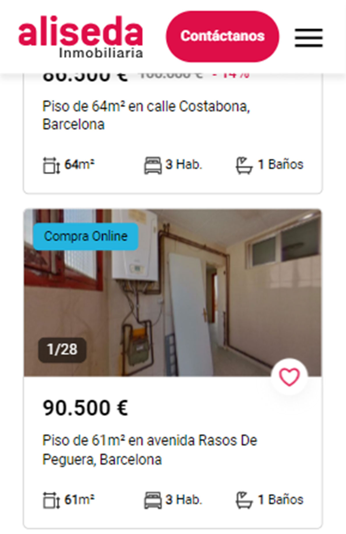 Piso en Barcelona por 90.500 euros