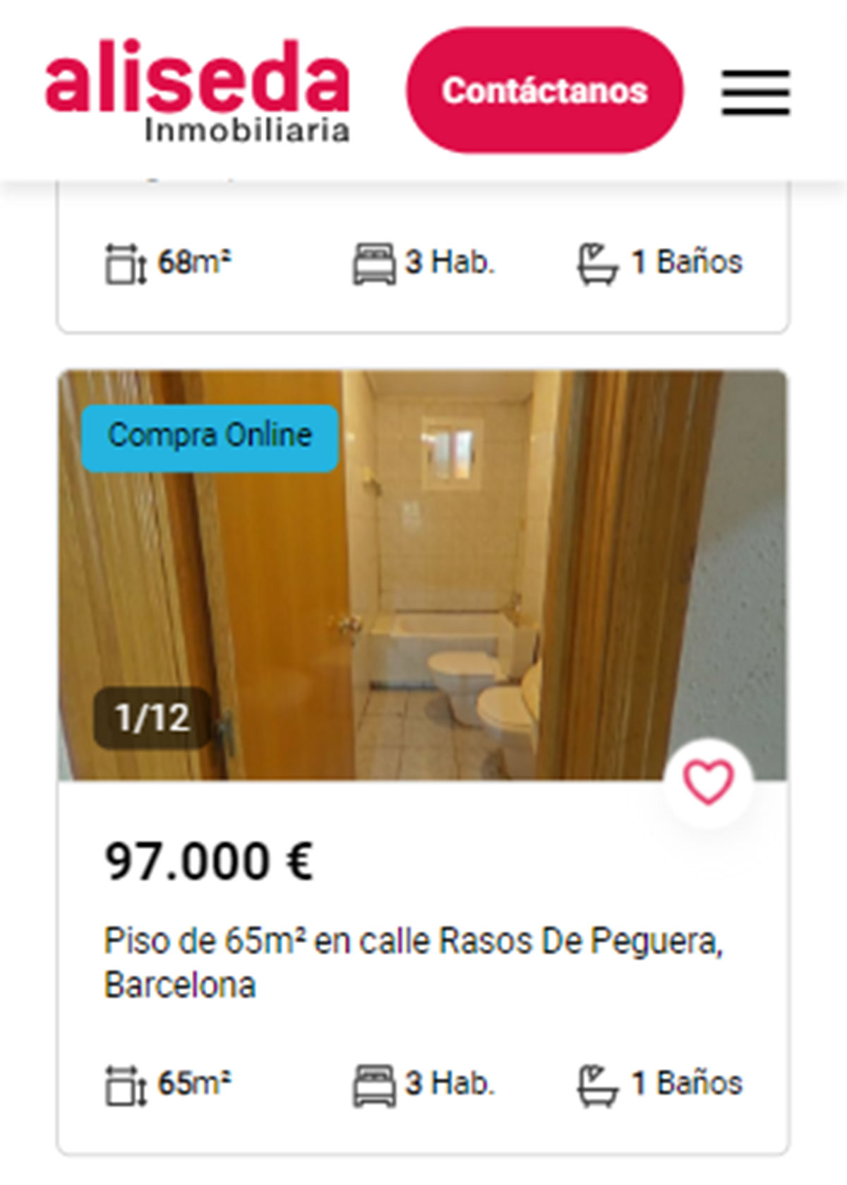 Piso en Barcelona por 97.000 euros