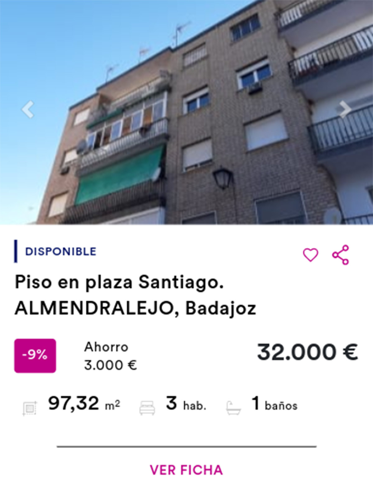 Piso en Haya por 32.000 euros