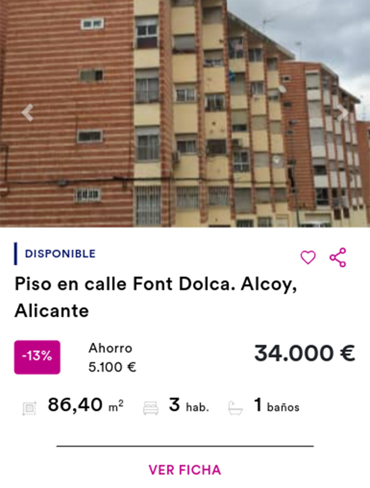 Piso en Haya por 34.000 euros