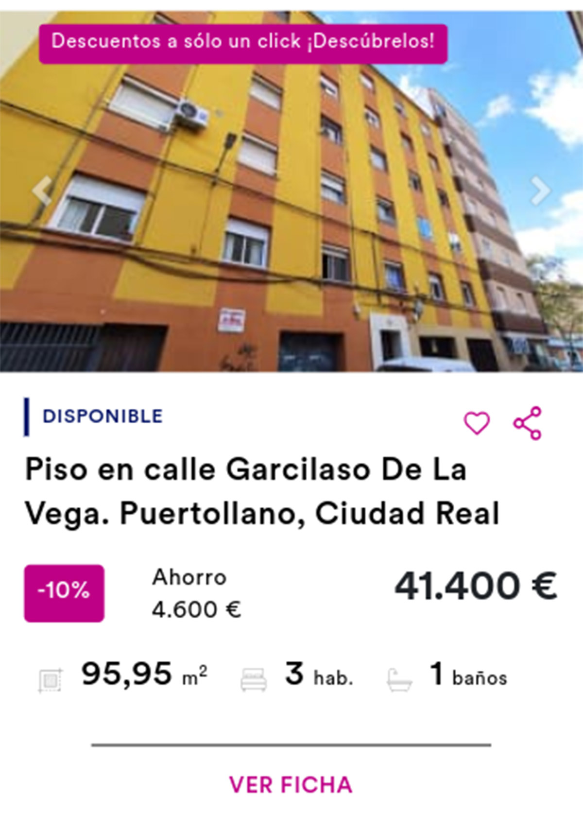 Piso en Haya por 41.400 euros