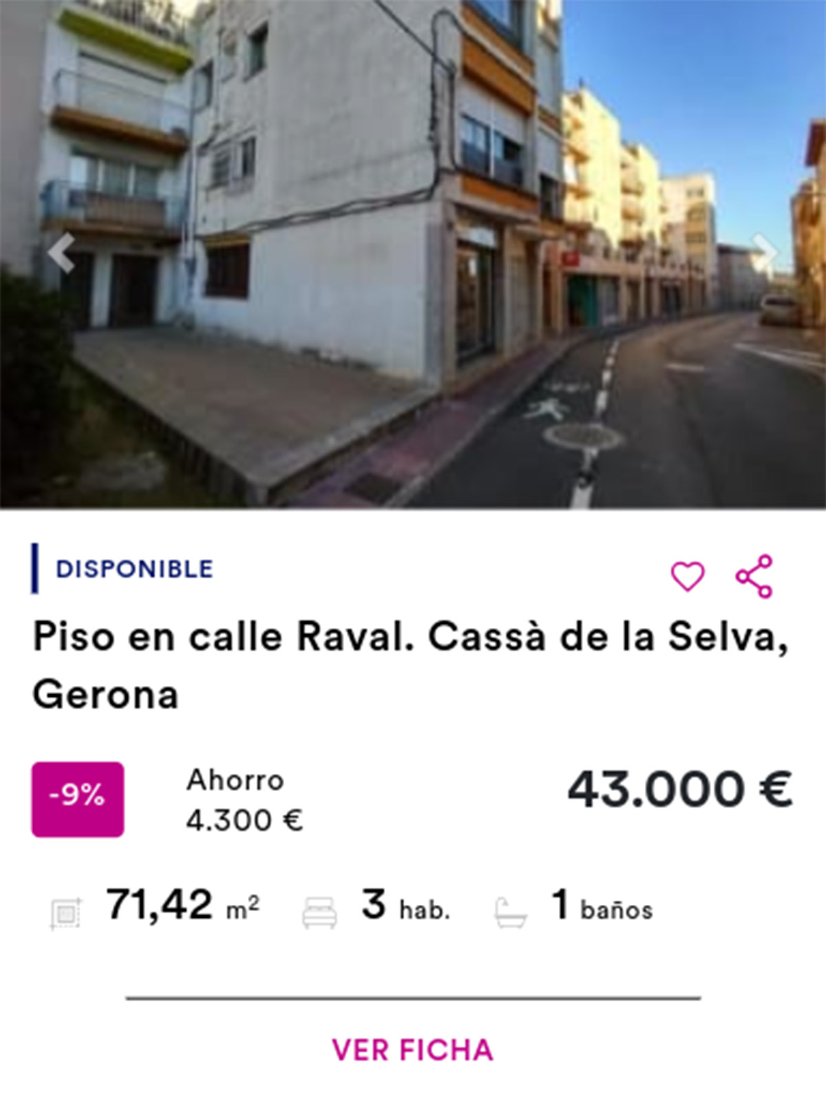 Piso en Haya por 43.000 euros