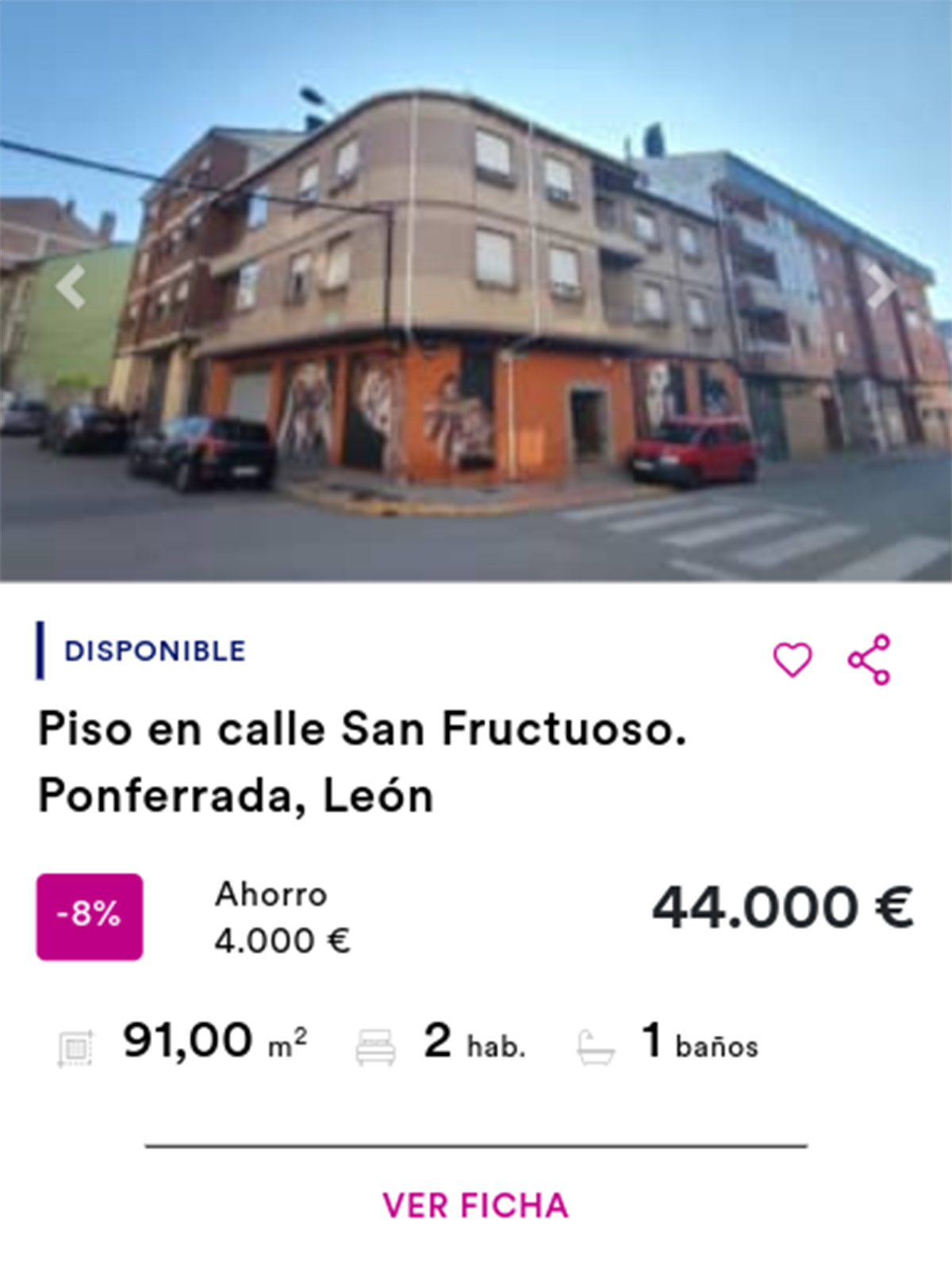 Piso en Haya por 44.000 euros