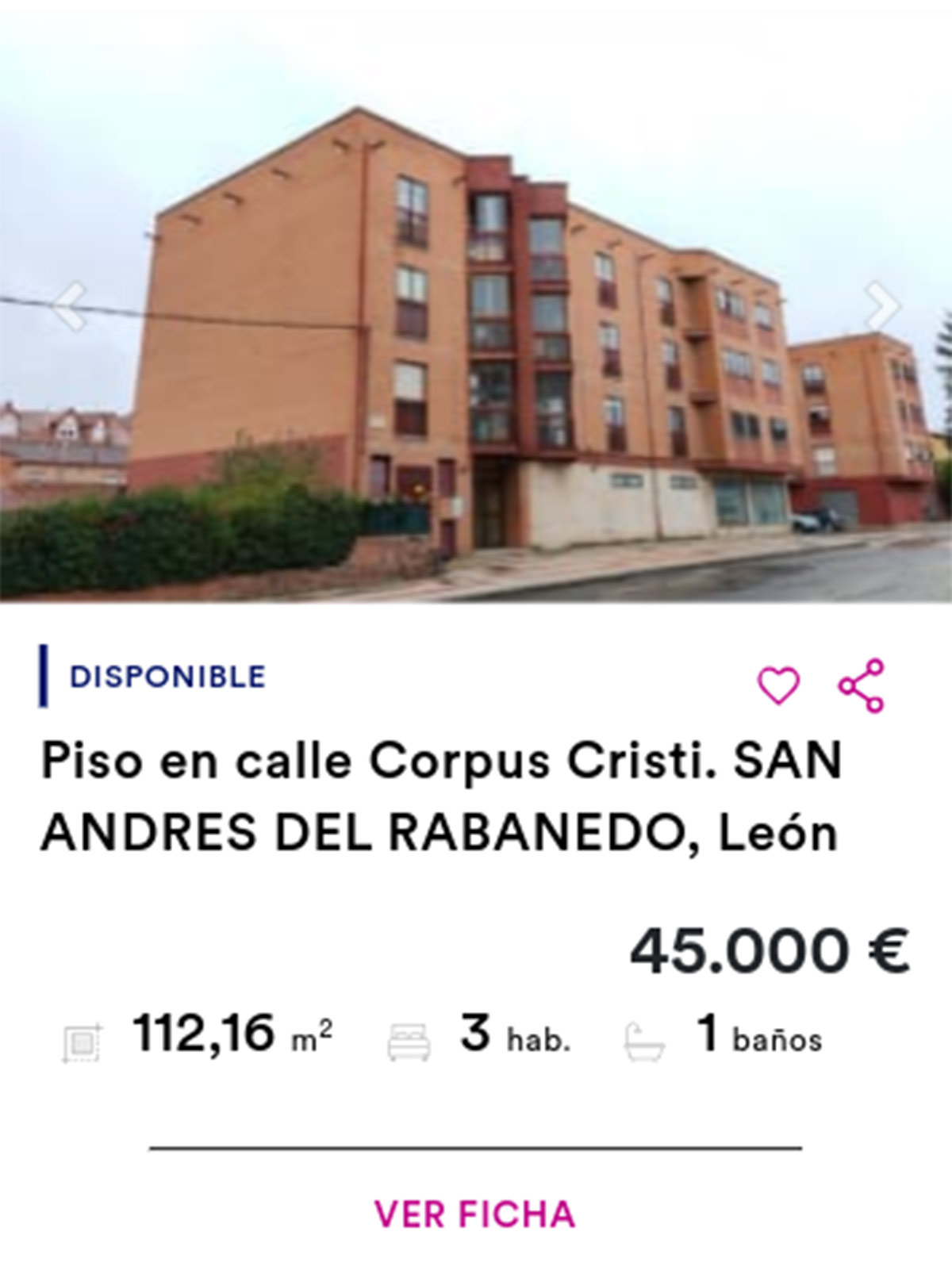 Piso en Haya por 45.000 euros