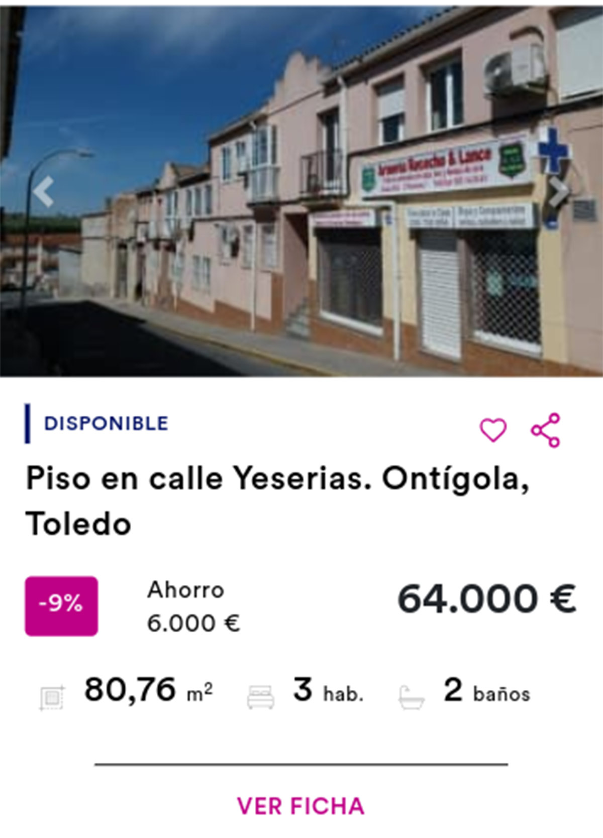 Piso en Haya por 64.000 euros
