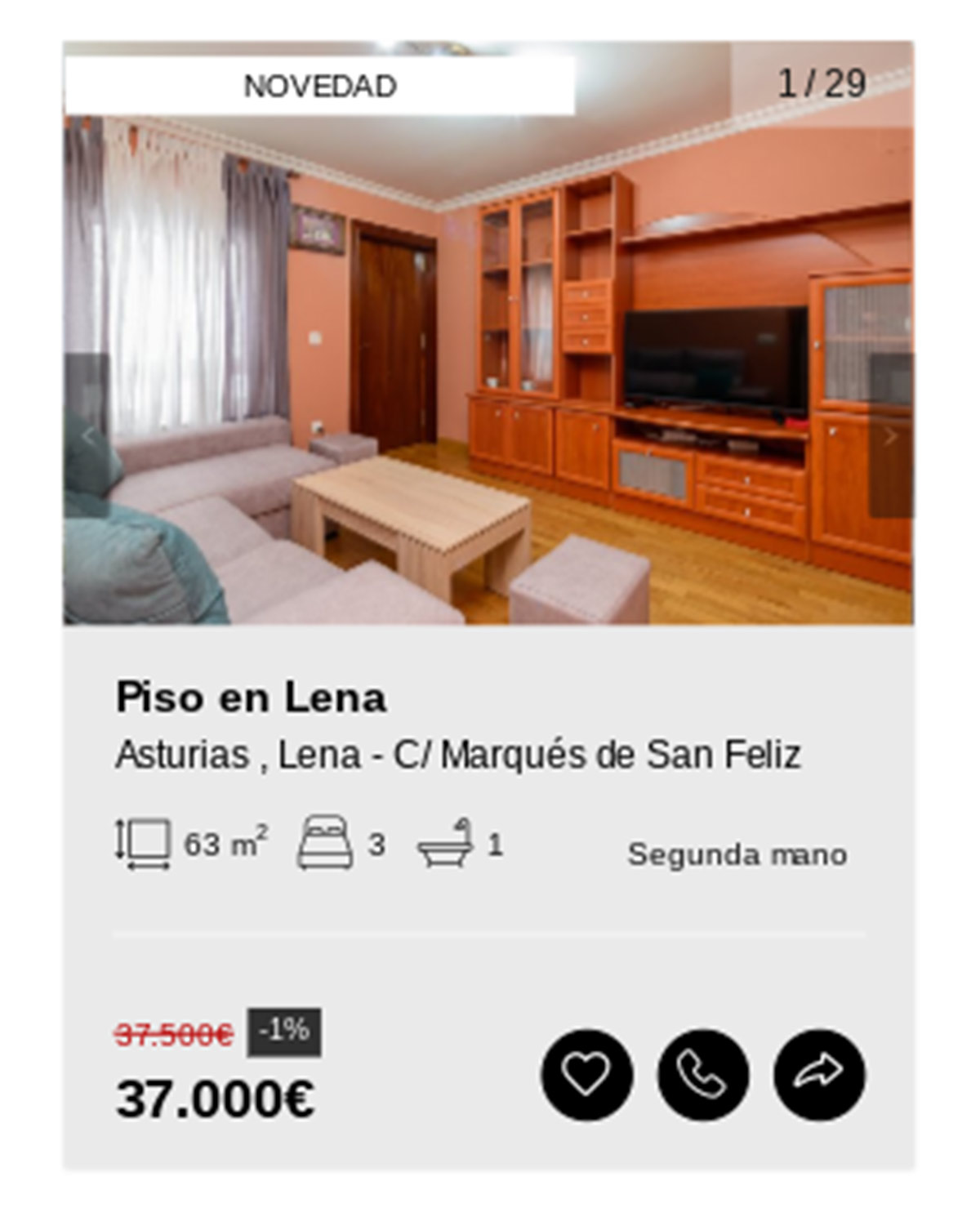 Pisos de Solvia por 37.000 euros