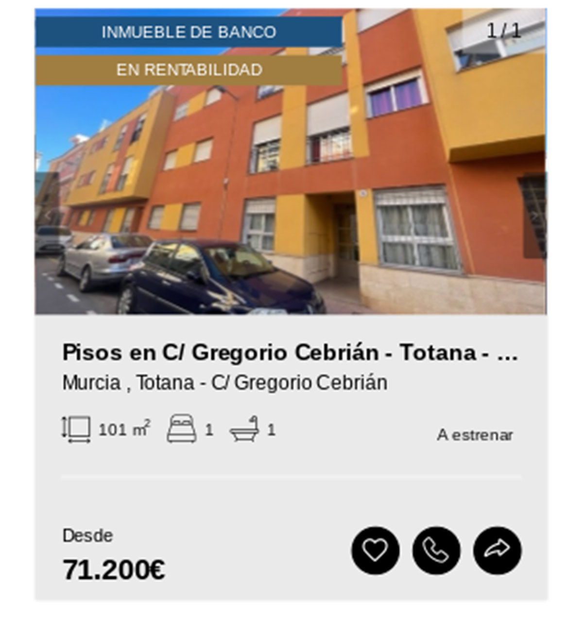 Piso en Solvia con garaje por 71.200 euros