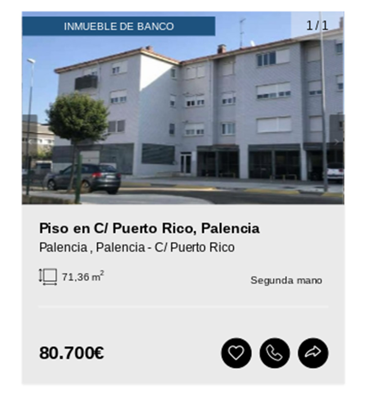 Piso en Solvia con garaje por 80.700 euros