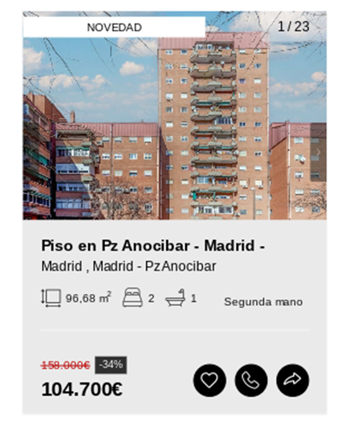 Pisos de Solvia por 104.000 euros