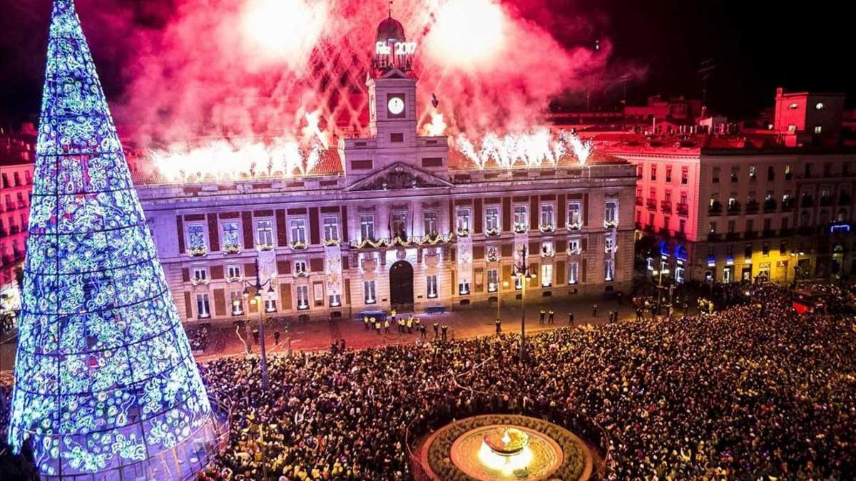 Puerta del Sol en Navidad.