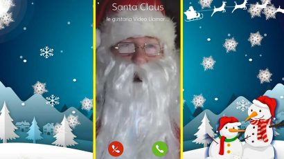 App para realizar una videollamada con Papá Noel.