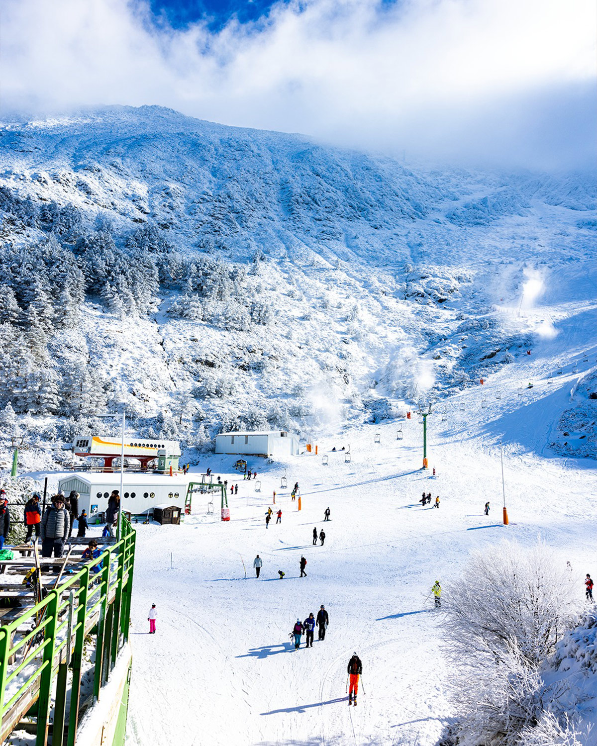 Zona de pistas en La Pinilla