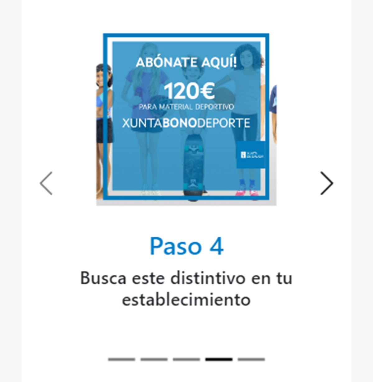 Distintivo del bono en tiendas