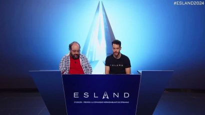 TheGrefg y Polispol anunciando los premios Esland 2024.