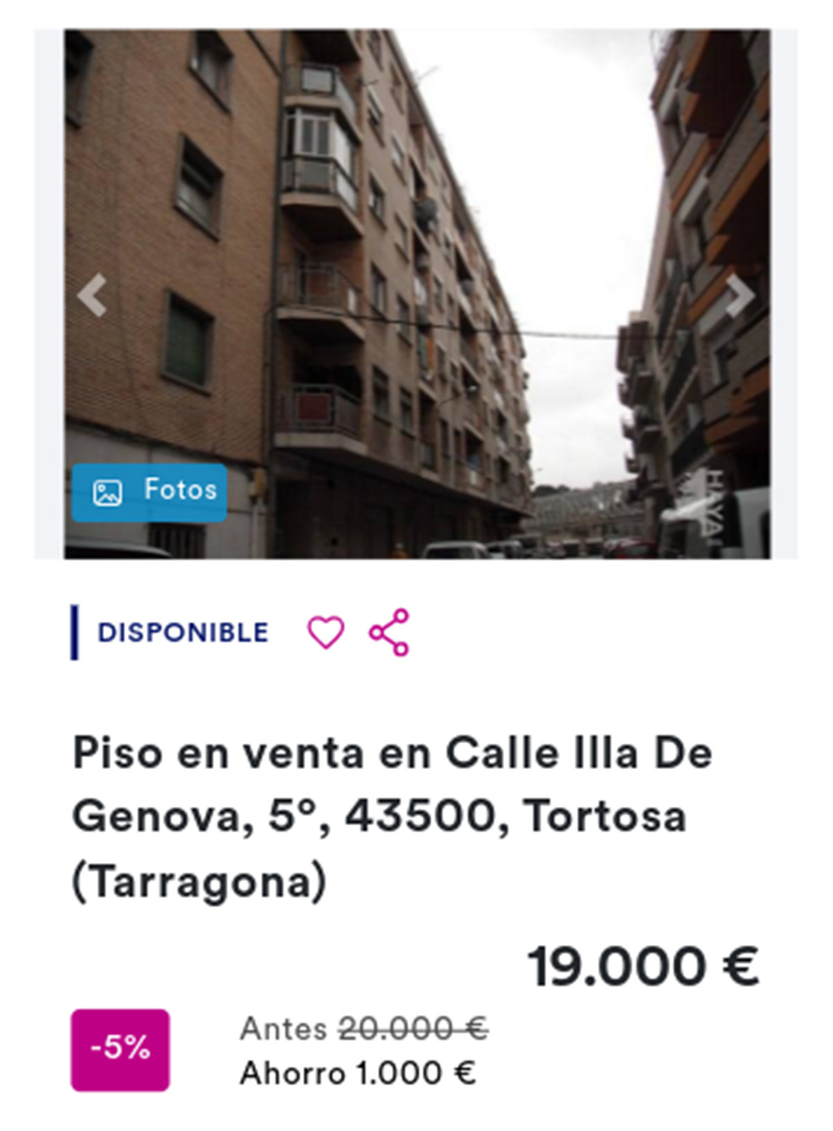 Piso en pueblos de Haya por 19.000 euros