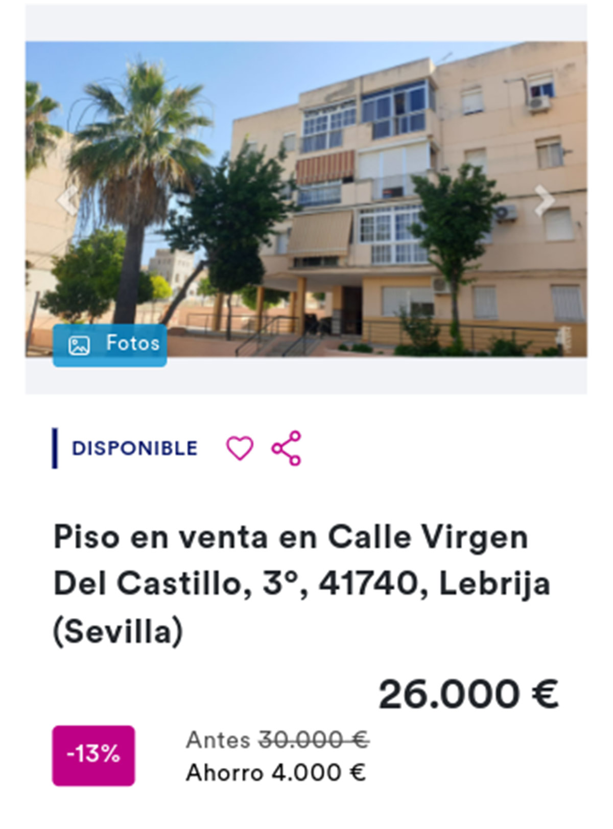 Piso en pueblos de Haya por 26.000 euros