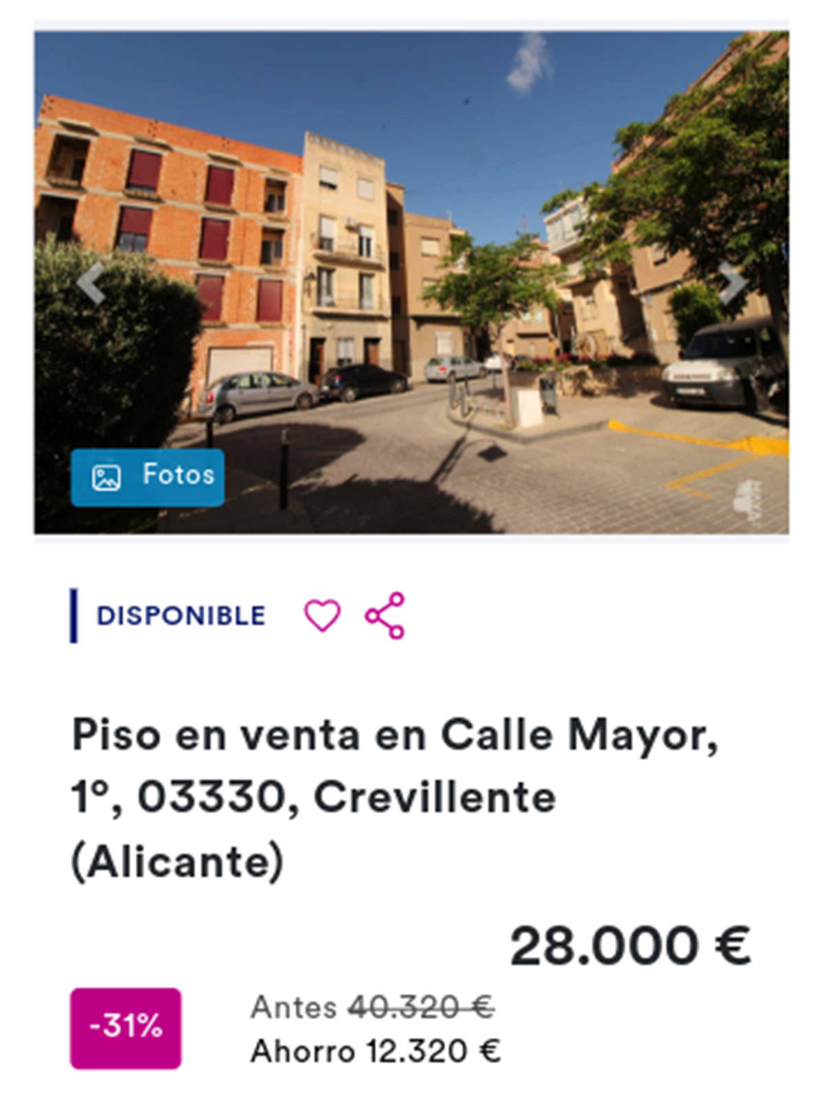 Piso en pueblos de Haya por 28.000 euros