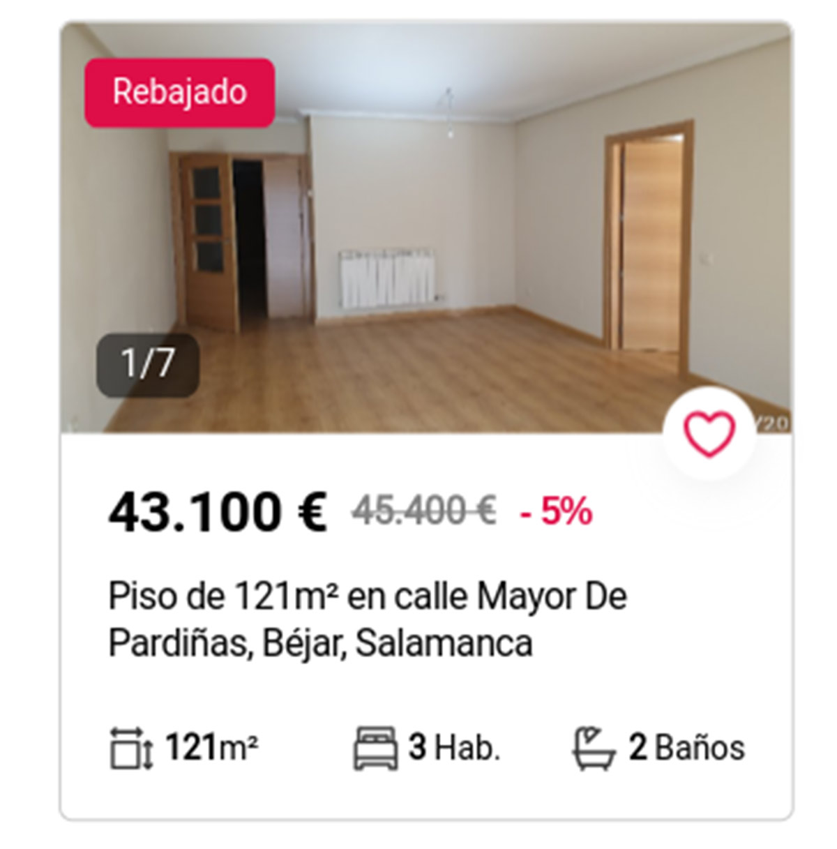 Piso nuevo Aliseda 43.100 euros