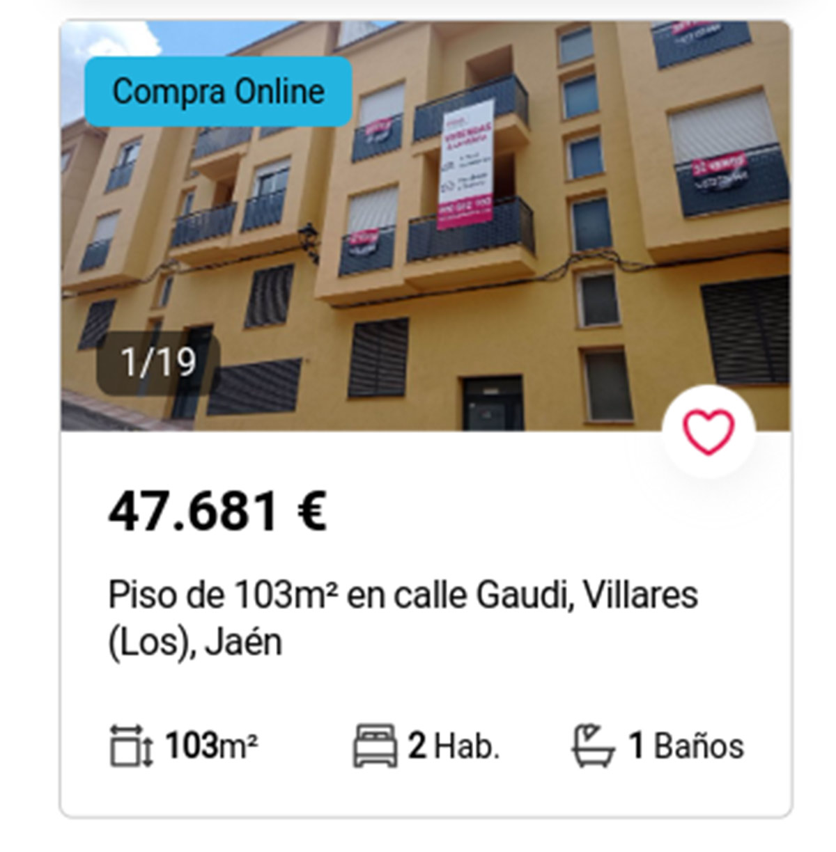 Piso nuevo Aliseda 47.000 euros