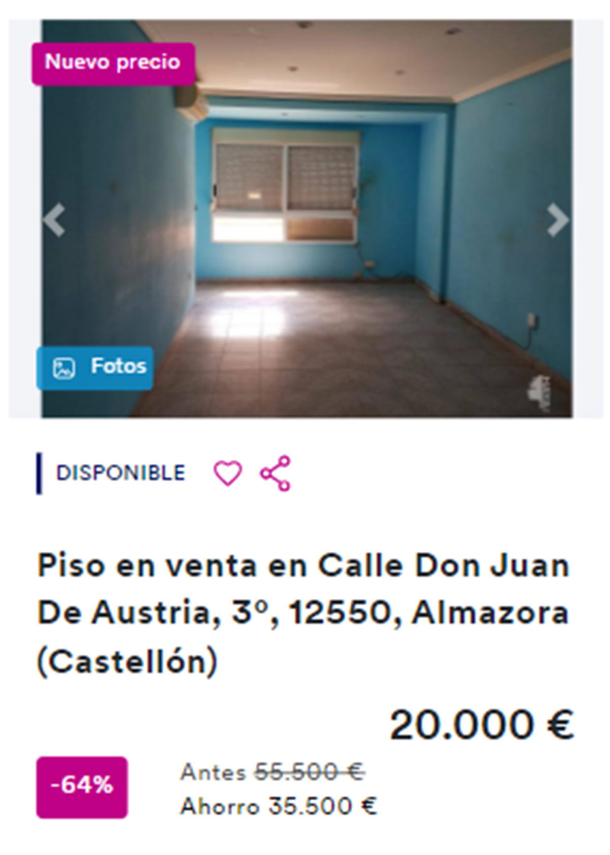 Piso de BBVA con descuento por 20.000 euros