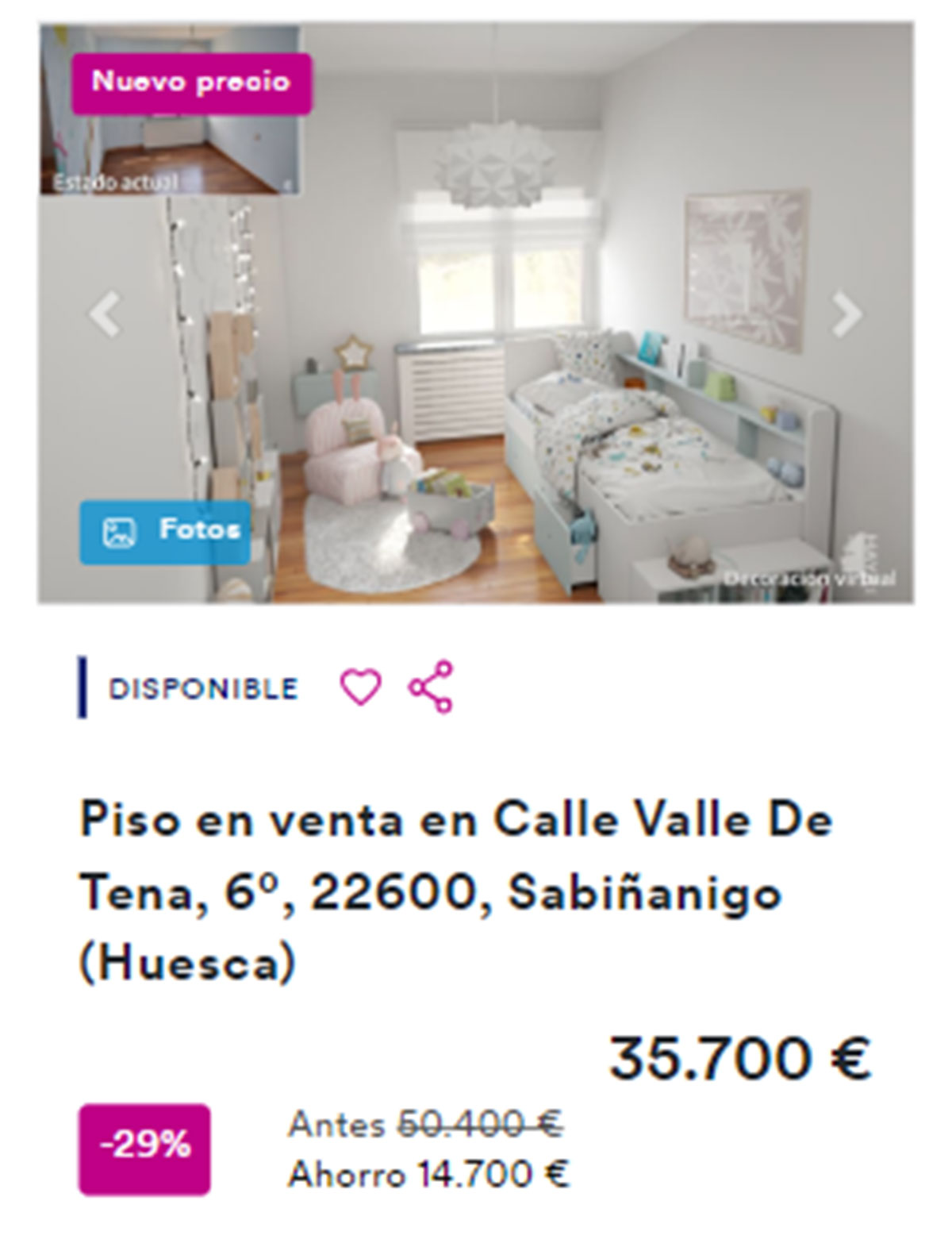 Piso de BBVA con descuento por 35.000 euros
