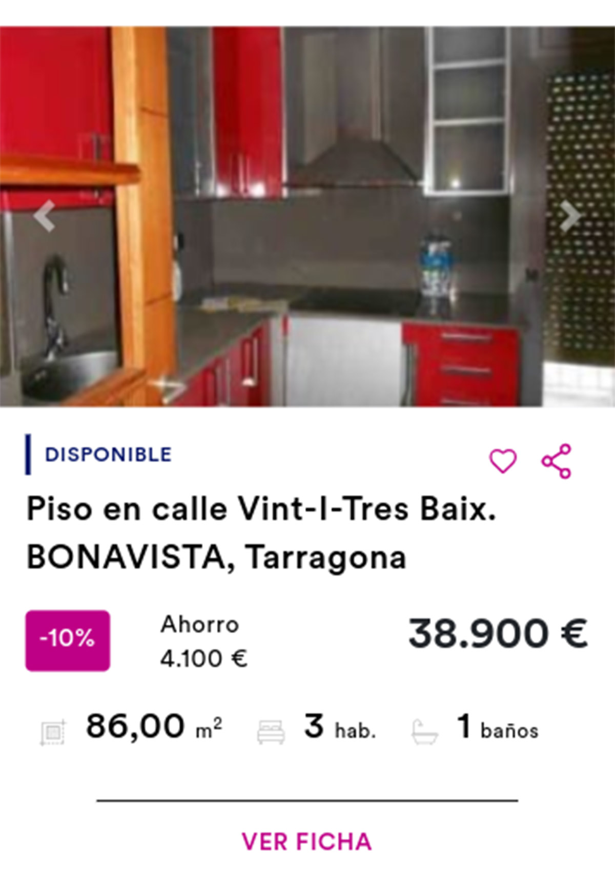 Piso de Cajamar por 38.900 euros