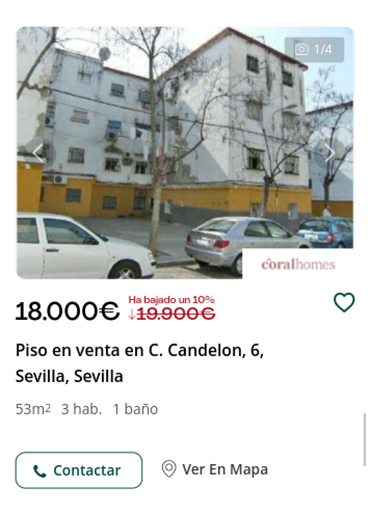 Piso en Servihabitat por 18.000 euros