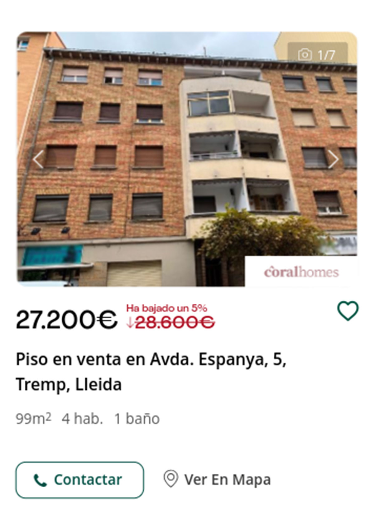 Piso en Servihabitat por 27.200 euros