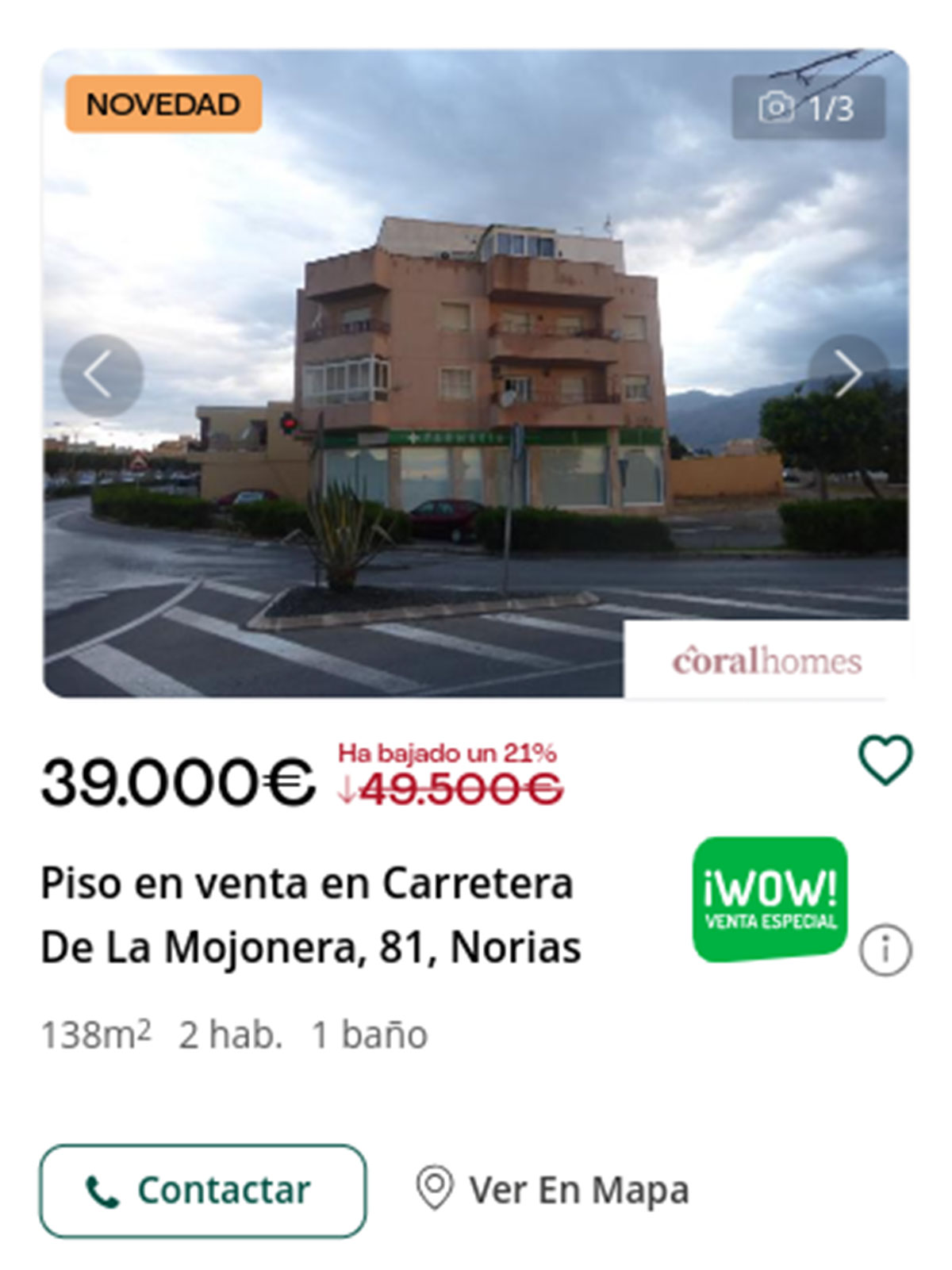Piso en Servihabitat por 39.000 euros
