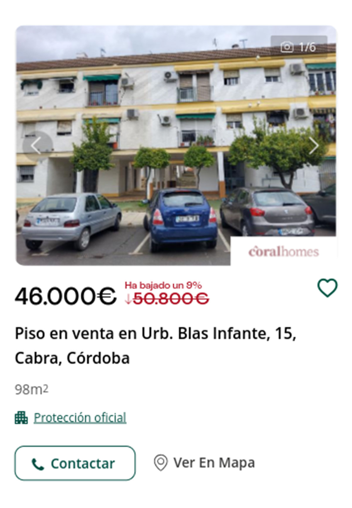Piso en Servihabitat por 46.000 euros