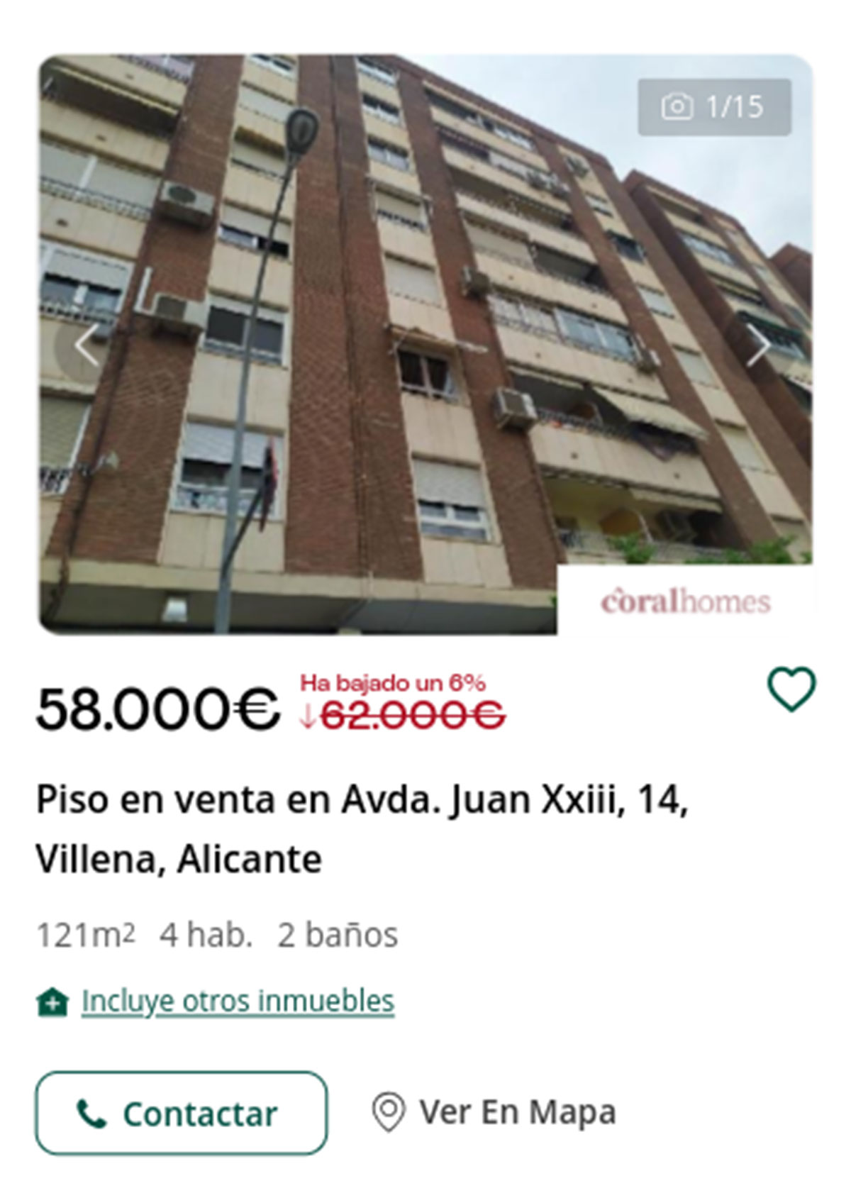 Piso en Servihabitat por 58.000 euros