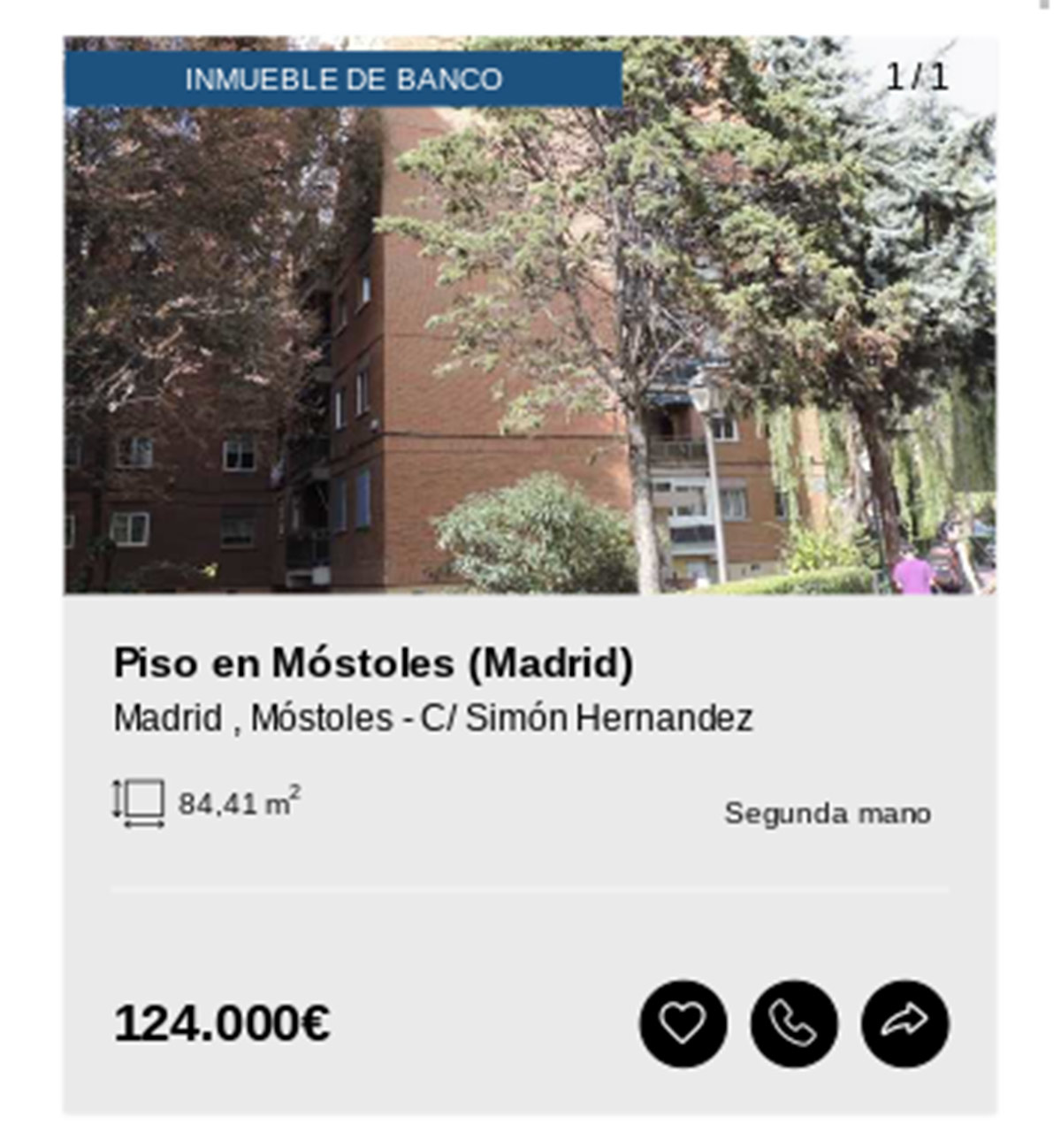 Piso en Madrid de Solvia por 124.000 euros