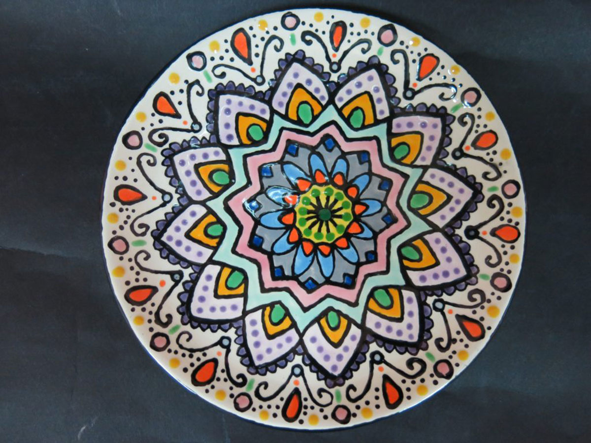 Plato pintado